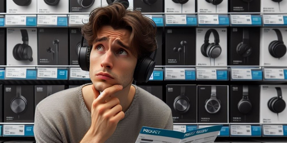 man in the Right Wireless Headphones