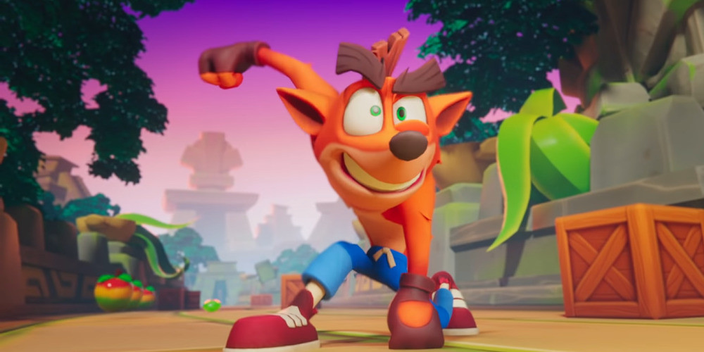 Crash Bandicoot run game screen