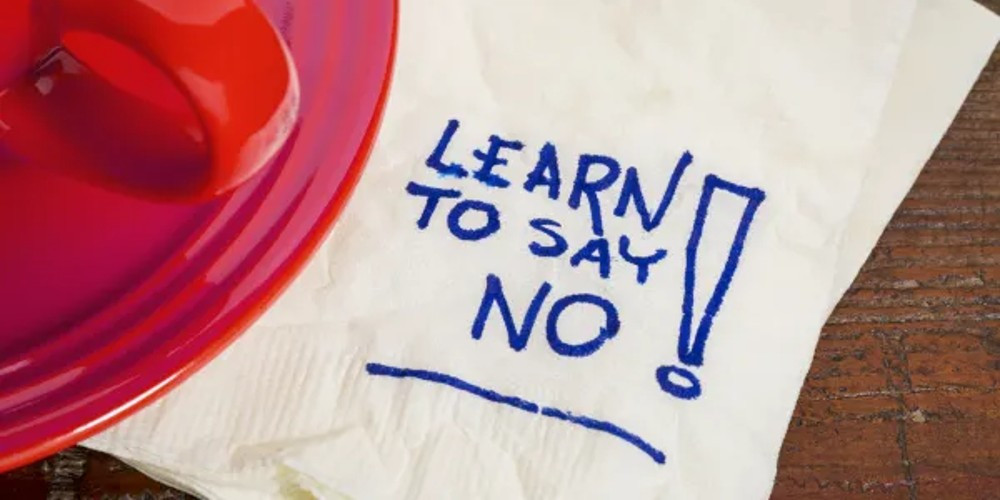 Learning to Say No art