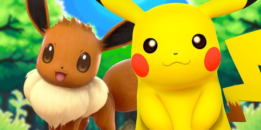 picachu and eevee in game