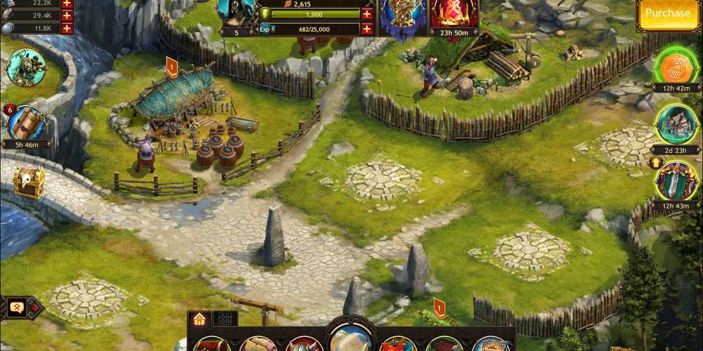 Vikings War of Clans game screen
